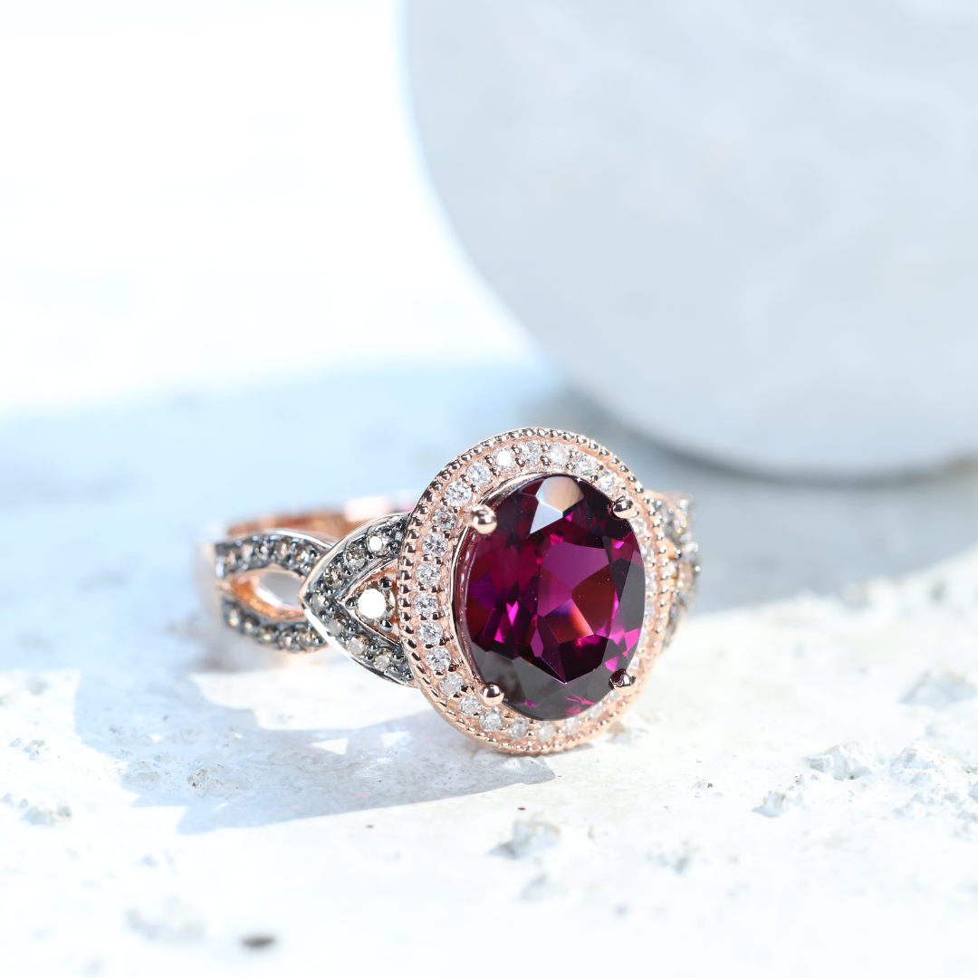 Rhodolite Garnet Rings