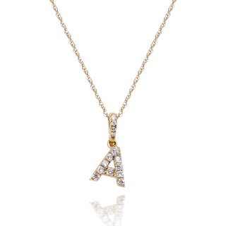 A Paisley 14K Yellow Gold Round-Cut White Diamond Pendant