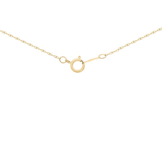 H Paisley 14K Yellow Gold Round-Cut White Diamond Pendant