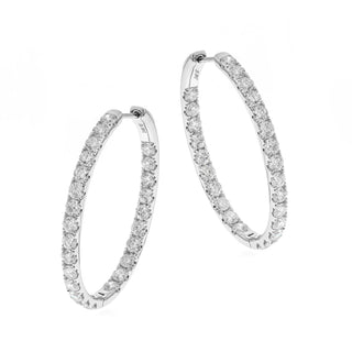 Priti 14K Yellow Gold Round-Cut White Diamond Earrings