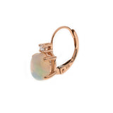 Eleanor 10K Rose Gold Oval-Cut Opal Earring