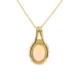 Collins 14K Yellow Gold Oval-Cut Ethiopian Opal Pendant