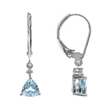 Penelope 14K White Gold Trillion-Cut Aquamarine Earring
