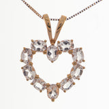 Marianna 10K Rose Gold Oval-Cut Madagascar Morganite Pendant