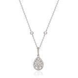 Florence 14K White Gold Round-Cut White Diamond Pendant