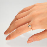 Kiara 10K Rose Gold Cushion-Cut Madagascar Morganite Ring