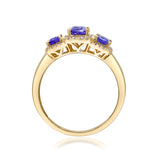 Sophia 14K Yellow Gold Emerald-Cut Tanzanian Tanzanite Ring