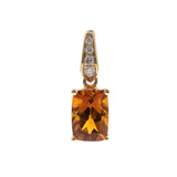 Aurora 10K Yellow Gold Cushion-Cut Mexican Fire Opal Pendant