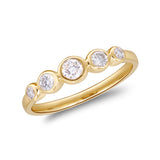 Emery 14K Yellow Gold Round-Cut White Diamond Ring