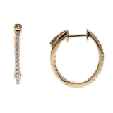 Chloe 14K Yellow Gold Round-Cut White Diamond Earrings