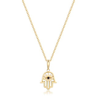 Claire 14K Yellow Gold Round-Cut Blue Sapphire Pendant