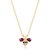 Edith 14K Yellow Gold Pear-Cut Mozambique Ruby Pendant