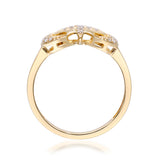 Adalynn 14K Yellow Gold Round-Cut White Diamond Ring