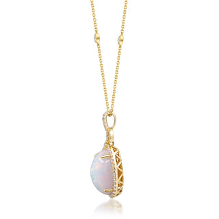 Kadence 14K Yellow Gold Oval-Cut Opal Pendant
