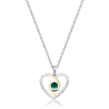 Verde Amour Heart Emerald Pendant
