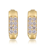 Nyla 14K Yellow Gold Round-Cut White Diamond Earring