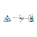 Gianna 14K White Gold Trillion-Cut Brazilian Aquamarine Earrings