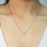 Holland 14K White Gold Baguette-Cut White Diamond Necklace