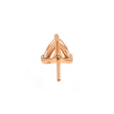 Serenity 10K Rose Gold Trillion-Cut Morganite Earrings